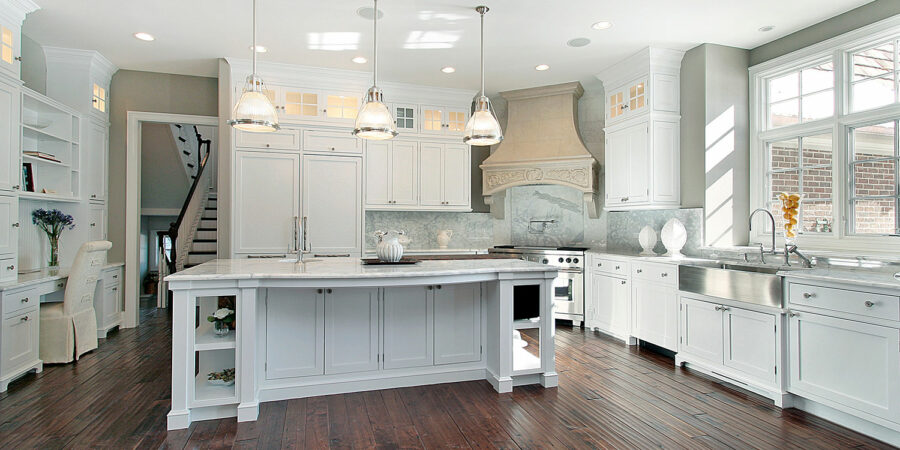 Beautiful Kitchen with Hanging Light Fixtures