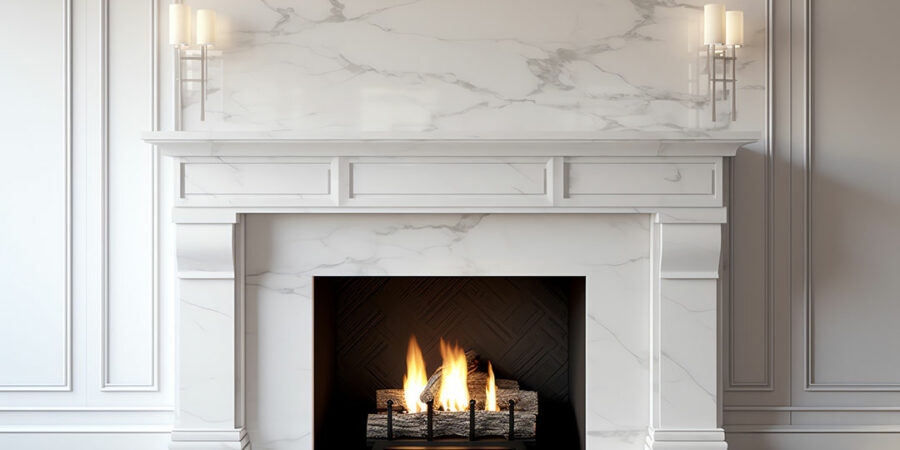 Fireplace in Massachusetts